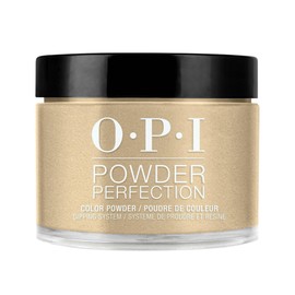 OPI Powder Perfection Starstruck Gold | Opaque Bright Gold Glitter Nail Dipping Powder | Metallic Mega Mix Collection