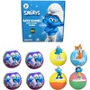 The Smurfs Bath Bombs with Action Figures-Brainy, Handy Smurf, Blossom,