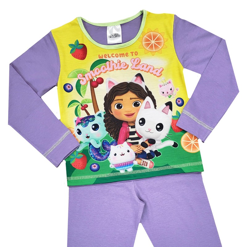 Girls Gabbys Dollhouse Pyjamas Dolls House PJs (Gabbys Dollhouse -