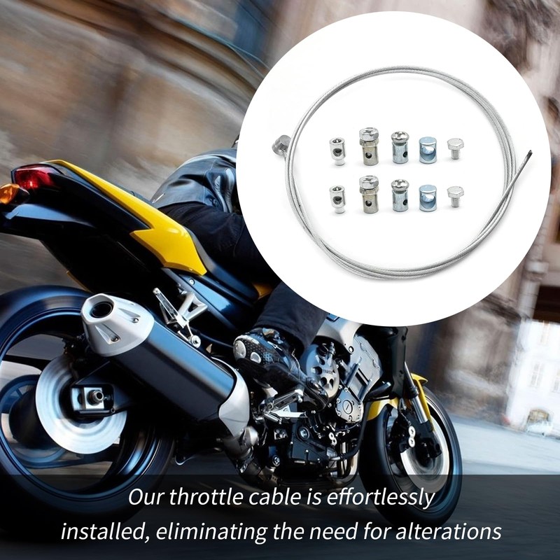 Zreneyfex Universal Motorcycle Cable Repair Kit, Robust Motorcycle Accelerator Cable