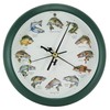 Mark Feldstein Splashing Gamefish Hourly Fishing Sounds Wall/Desk Clock, 8