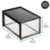 mDesign Plastic Desk Organizer and Storage Bin w/Pull Out Drawer