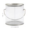Cornucopia Brands Mini Clear Plastic Paint Cans (6-Pack), Little 3in