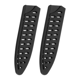 uxcell 2Pcs Knife Cover Sleeves Blade Edge Guards for 6" Chef Knife Blade Edge Protector Cover Universal Knife Sheath for Kitchen, Black