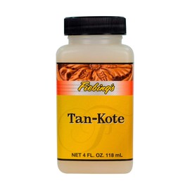 Fiebing's Tan-Kote (4oz) - Leather Protector, Finisher & Sealer - Resin Based Top Coat for Natural Shine & Moisture Protection - Sponge or Spray on Leathercraft, Boot, Belt, Purse, Shoe & Saddle