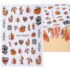Thanksgiving Maple Leaf 3D Self-Adhesive Nail Art Stickers Fall Pumpkin