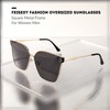 FEISEDY Women Trendy Sunglasses Oversized Square Fashion Designer Style Large