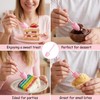 80Pcs Mini Shovel Spoons, Shovel Spoons for Desserts, Pink Plastic