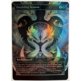 Doubling Season FOIL Proxy Card with Custom designed art