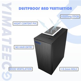 YIMATEECO 280mm Dust Filter PC for Computer Cooler, 10 Pack Magnetic PC Case Fan Filter Dust Mesh Grills Dustproof Nylon 80 Mesh (Nylon, 140 * 280mm, 2pcs, White)