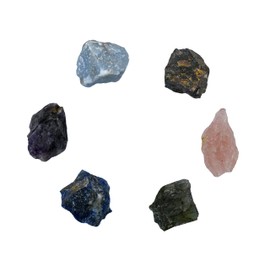 Amazing Gemstone Crystals for Anxiety Set of 6 Healing Crystals and Stones of Amethyst, Sodalite, Labradorite, Angelite, Garnet and Rose Quartz