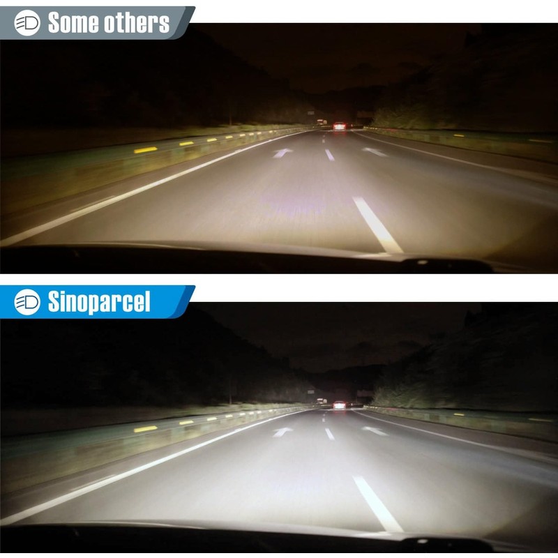 Sinoparcel HIR2 9012 Headlight Bulb, Daylight White 5000K, 12V 55W,