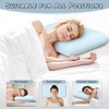 Blue Memory Foam Pillows Set of 2, Bed Pillows with