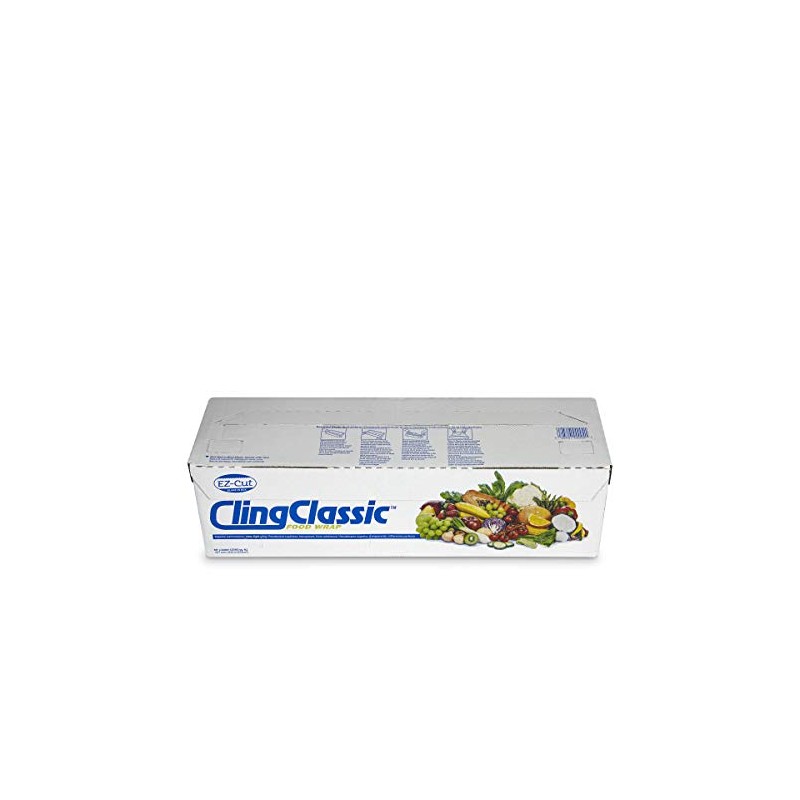 SealWrap 30540200 Cling Classic ZipSafe Plastic Wrap, 12" Wide by