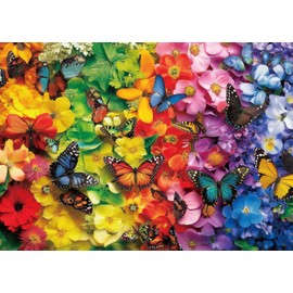 AveJoys Jigsaw Puzzles for Adults 1000 Piece Colourful Butterflies 27.56 x 19.69 Inch Jigsaw Puzzle for Adults Educational Game 1000 Pieces Puzzles for Adult