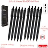 RADIUS M24 Retractable Ballpoint Pens, BLACK, Medium Point (1.0mm), Pack