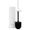 BROOKSTONE Toilet Brush and Holder Set for Bathroom with Splash