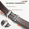 SUOSDEY Men's Automatic Leather Belt Ratchet Belt for Business Casual