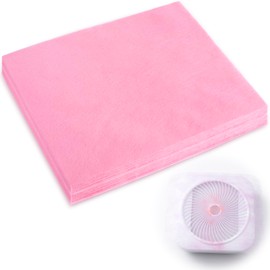 STSTR 100 Sheets Nail Dust Collector Filter Paper, Pink Disposable Nail Vacuum Dust Collector Pads for Nail Salon, Replacement Filters for Most Nail Dust Collectors Machine for Nail Tech, Spa