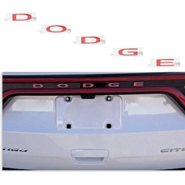 Reflective Concepts Dodge Lift Gate Emblem Overlay Decal - 2014-2026 Durango (Reflective Red)