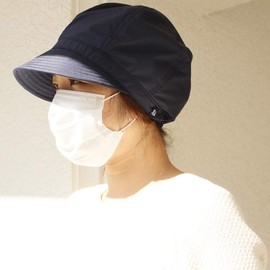 Basic Ench Anti Pollen Casquette Hat, Toray Development Material, Pollen Prevention, Waterproof, Washable, Clean, Pollen Resistant, Easy to Fall Off, AP Treatment, Water, Rain, Washable, Rubber,