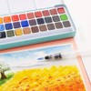 MeiLiang Solid Watercolor Set with Brush (36 Colors) Palette Gum