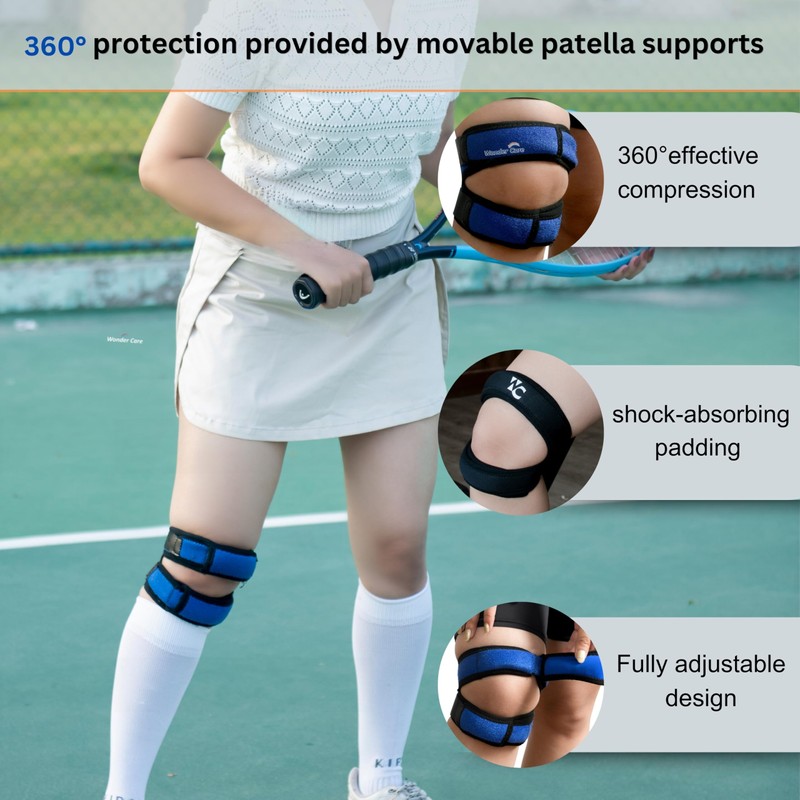 Patella Tendon Support Strap Dual Pack of1 | Adjustable Knee