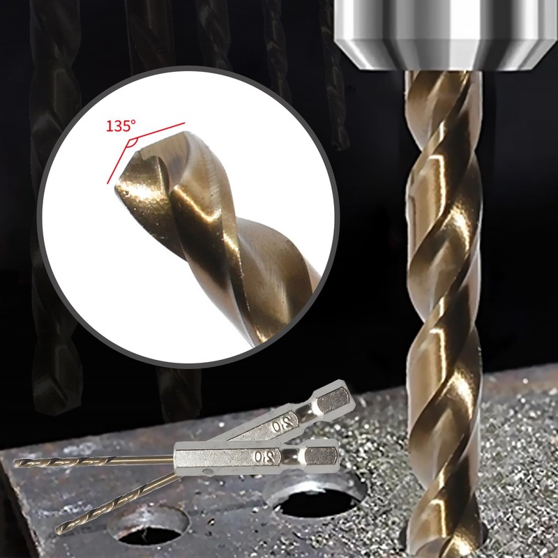DEFIYEAR 6PCS Hex Shank Drill Bits - 2mm Drill Bits