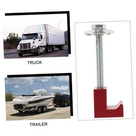 SEWACC 4pcs Aluminum J Hooks Mounting Clamps Kit for Pickup Truck Tool Box Heavy Duty Durable Design Easy Installation Secure Toolbox Fastening Suitable for Cold Environments