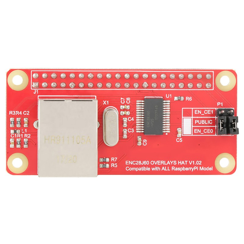 ENC28J60 Ethernet LAN Network Adapter Module for Raspberry Pi Zero