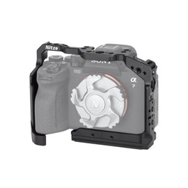 Nitze Cage for Sony a7R V / a7 IV / a7R IV / a7R III / a7 III / a7S III with Built-in NATO Rail, Arca Quick Release Plate and Magnetic Wrenches, Compatible with XLR Handle - T-S13A