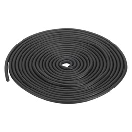 DTGN 2mm x 2meters(DxL) Nitrile Rubber Round Seal Strip - 1Pack - Good for DIY Furniture - Round Solid Weather Stripping - Black
