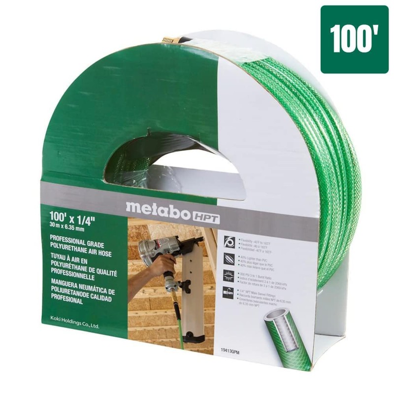 Metabo HPT Air Hose | 1/4-Inch x 100 Ft |