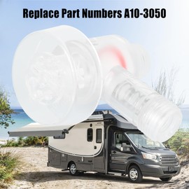 1/2 Inch MPT A10-3050 Transparent Vacuum Breaker Check Valve Replacement for b&b Model 571 RV Black Tank Flush Anti Backflow valve, Durable and Leak-Proof Flusher Check Valve