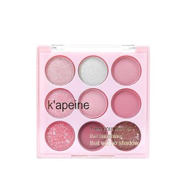 Pink Eyeshadow Palette, Nude Naked Eye Shadow Pallets, 9 Colour Glitter Matte & Shimmer Glitter Eye Shadow Pallets, Bright Eyeshadows, Long Lasting & Highly Pigmented