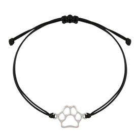 NYGGTYK 1 x Claw Bracelet, Adjustable Bracelet for Girls, Dog Paw Print Bracelet, Dog Paw Bracelet for Women, Jewellery Bracelet Gift, Silver Bracelet with Claws, Stainless Steel