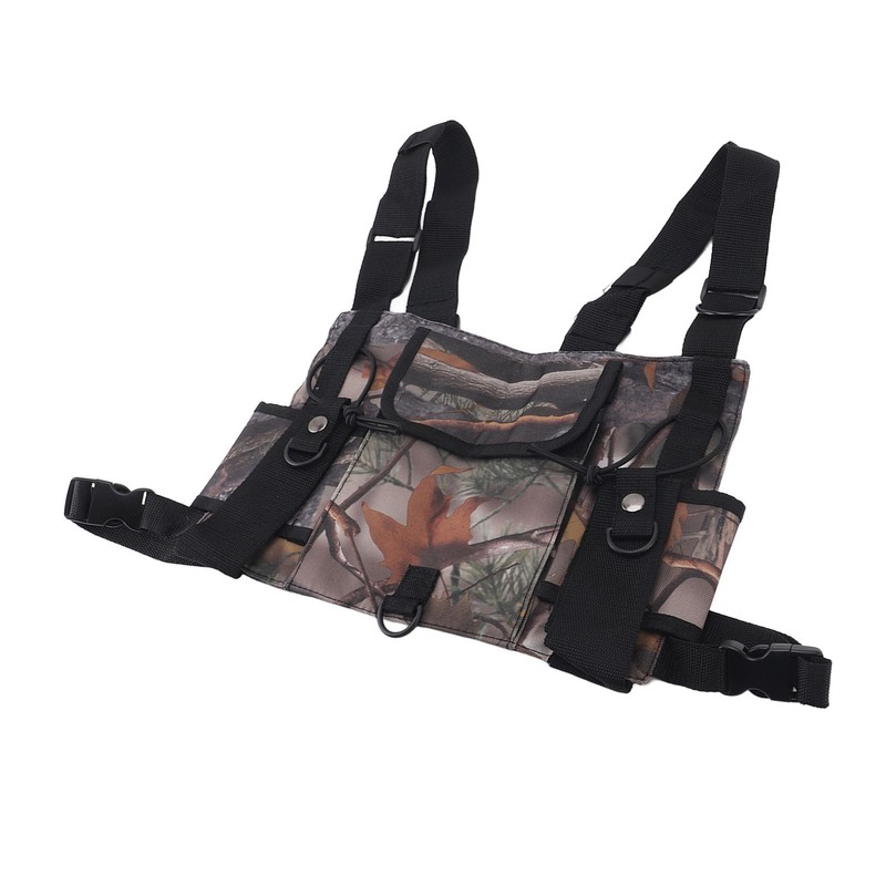 Radio Chest Harness Chest Front Pack Pouch Vest Rig Radio