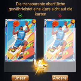 XIANGLONGY 600 Stück Soft Karten Hüllen, 66 x 91mm Sammelkarten Hüllen, Transparent Sleeves Kartenhüllen zum Schutz von Spielkarte, Sportkarten, Sammlerkarten usw