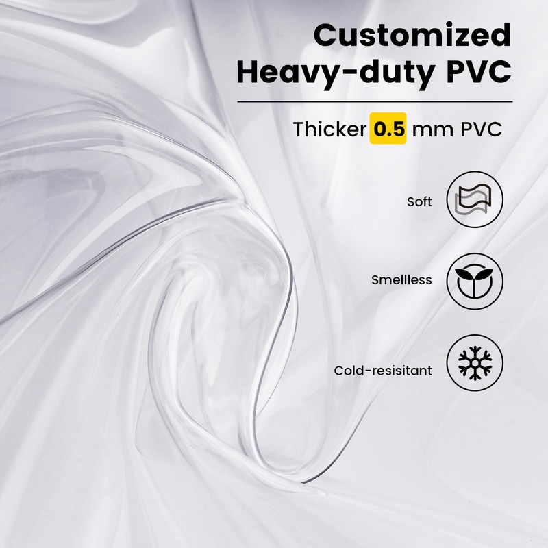 Vorspack Clear Backpack Heavy Duty PVC Transparent Backpack Extra Large