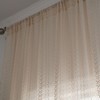 USTIDE Beige Rustic Curtain Cotton Crochet Curtain Chic Vintage Drape