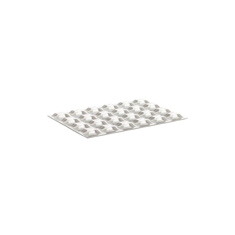 Home Xpert 24 Stück Schutzpuffer CLEAR Quadrat Anschlagpuffer transparent selbstklebend