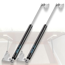 ARANA 25 inch 150 LB Gas Prop Struts Shocks with L Mounting Brackets, 25" 534 N Lift-Support Gas Springs for Heavy Duty Murphy Bed Large Outdoor Box Lid Trap Door Floor Hatch (Super Strong), 2Pcs Set