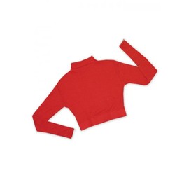 Cheer Fantastic Turtleneck Midriff Crop Top Cheerleading and Dance (Red, X-Small)