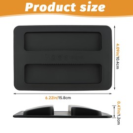 2 Pcs Toaster Cover,2 Slice Silicone Toaster Dust Covers Universal Reusable Top Cover Bread Maker Accessories for Bread Sandwich Machine(SIZE:6.22x4.09inch)