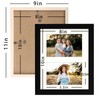 AVEAX 8x10 (20x25 cm) Photo Frame Display Double 4x6 Frames