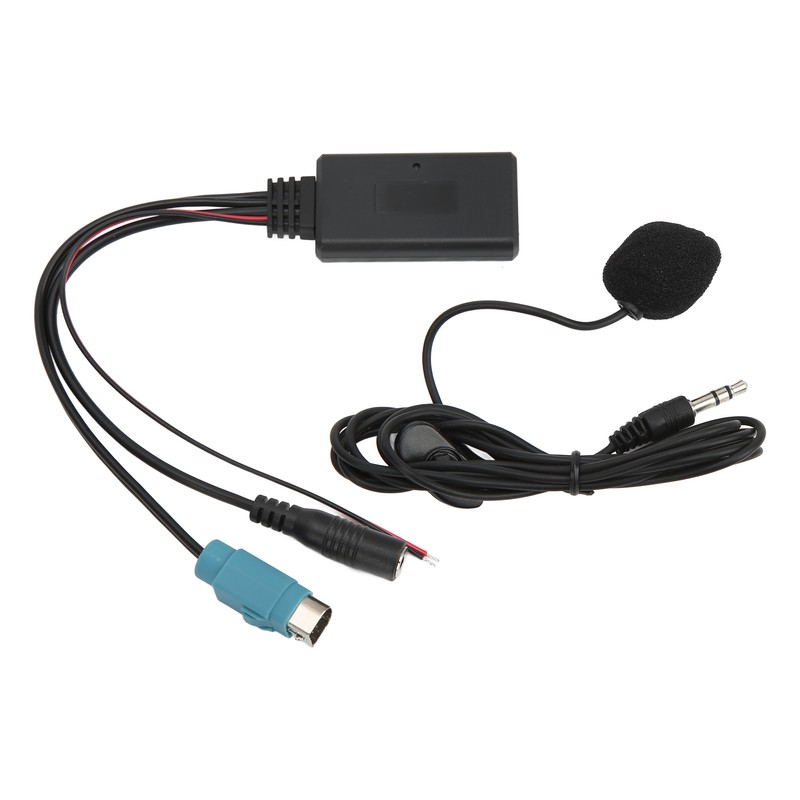 Car Bluetooth5.0 AUX Module Handsfree Mic ABS Wearproof Antiaging for