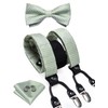 Men's Paisley Suspenders and Bow Tie Set for Formal Wear