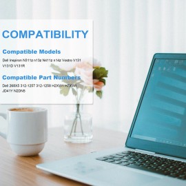 For Dell Battery for Dell Inspiron 13Z 14Z N311z N411z 268X5 Vostro V131 N2DN5 JD41Y 58wh - H2XW1 / H7XW1