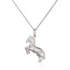 XAANA AMZ0413 Premium Jumping Horse Pendant Including a Sturdy Curb
