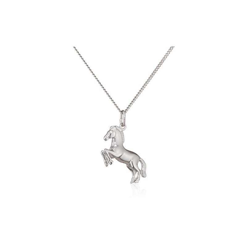 XAANA AMZ0413 Premium Jumping Horse Pendant Including a Sturdy Curb